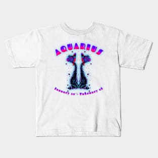 Aquarius 4b Purple Kids T-Shirt